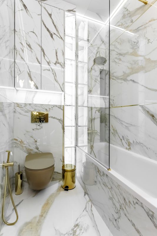Marble Accented Bathroom