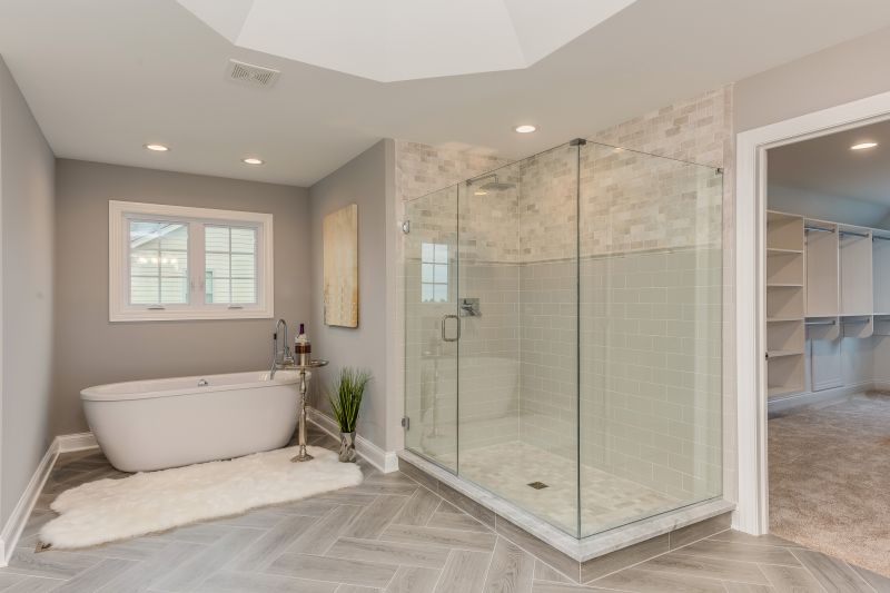 Corner Tub and Shower Combo